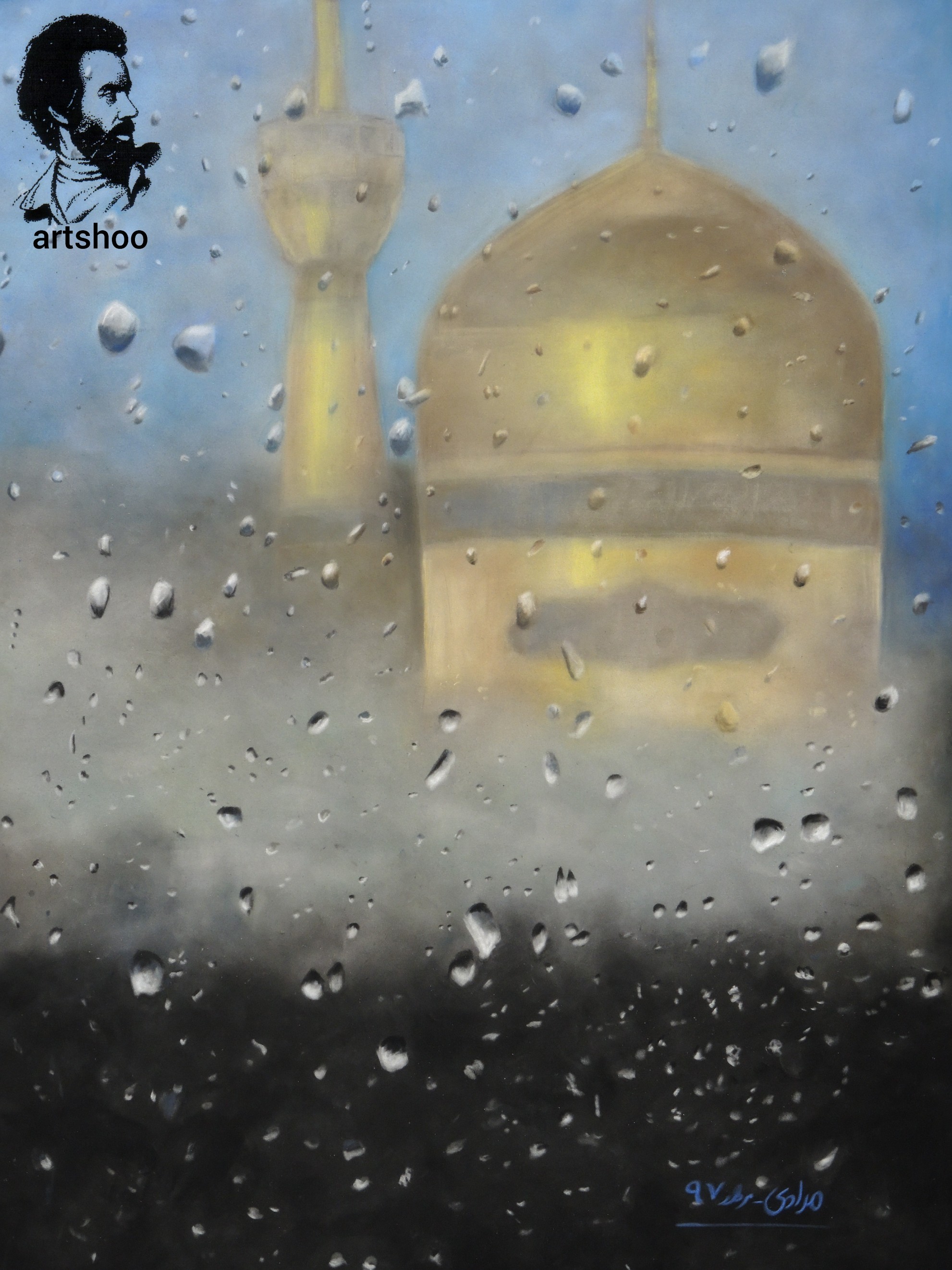 نقاشی پاستل اورژینال